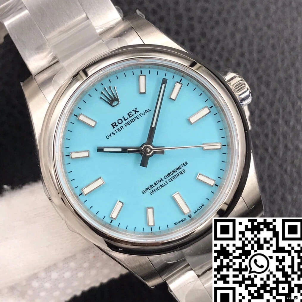 Rolex 31MM M277200-0007 EW Perpetual Oyster Dial Turquoise Blue Factory 1025